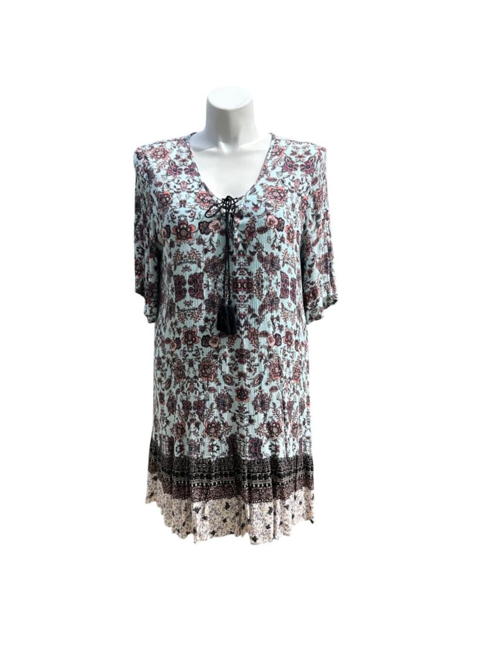 Womens Casual Flowy Whimsical Print Dress - Plus Size 3X